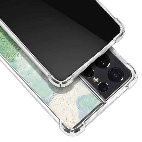 Vincent Van Gogh Green Wheat Fields Galaxy S21 Ultra 5G Clear Case